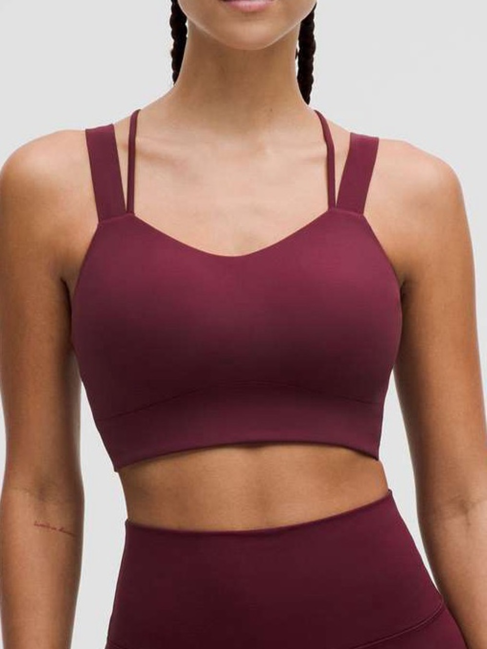 Lululemon Like a Cloud Longline Bra *Light Support D/DD Cup Garnet 6